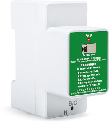 DewinLVD Stromzähler, 6-in-1 WIFI-Schienenzähler Einphasig Smart kWh Energiezähler Stromverbrauchszähler Voltmeter AC 230V 100A