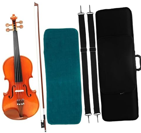 Geige 4/4 Violine Ahorn Fall Bogen Violine Für Anfänger Set Profis Saiteninstrument Geige Teile
