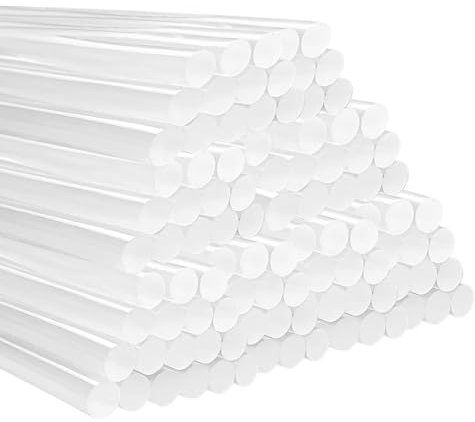 Xpieoyrm 100 Pièces 11x 200 mm Baton de Colle Chaude, Adhésif Transparent pour Pistolet à Colle Chaude, Bâton de Colle Chaude Transparents, Avec la plupart des pistolets à Colle, pour Bricolage