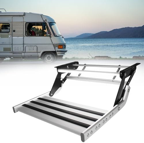 Marchepied d'entrée électrique pour camping-car, escalier pliable automatique à 2 marches pour remorques de voyage, solution d'installation facile 12 V