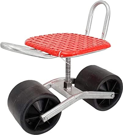 SFQEVHRZ Garden Cart Stool， Cart Stool 360°Adjustable Swivel Seat, 2 Wheels Garden Rolling Work Seat, Portable Gardening Seat On