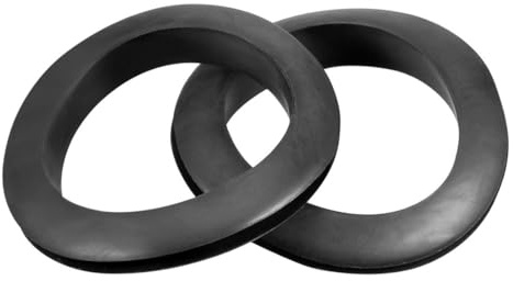 TOP-VIGOR 5Pcs Black Rubber Grommets 50mm Cable Wire Protector Rings Electrical Hole Gaskets for Conductor Wiring Cables and Plugs