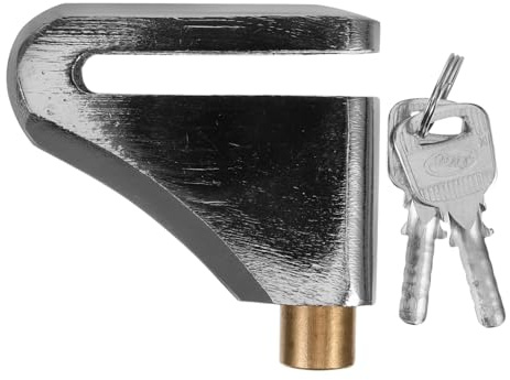 Luxshiny Bloqueo de Disco para Motocicleta y Bicicleta Cerradura de Seguridad Resistente Antirrobo Ligera y Portátil para Bicicletas con Frenos de Disco