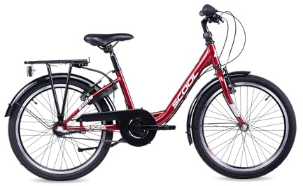 S’COOL Kinderfahrrad 20, 24, 26 Zoll, 3-Gang Nabenschaltung mit Rücktrittbremse, Chix, Körpergröße 115–165 cm, 6–14 Jahre, sicher für Schulweg, für Jungen & Mädchen