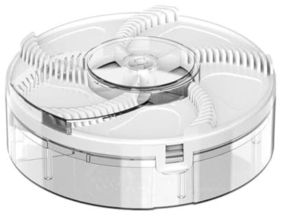 Attrape Mouches ÉLectrique Rotatif à 360°, Pièges à Mouches avec Pièges Physiques Non Toxiques Contient Un Piège Spécial Attractif Convient Aux Maisons, Cuisines, Restaurants, Hôtels Et Bars (B)