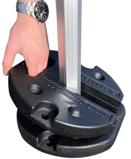 Sun Leisure 12kg Steel Gazebo Weights, Professional, Commercial, Heavy Duty Weights, for Gazebos, Shelters, Marquees, Tents, Pagodas, Secure Gazebo, Anchor Gazebo, Outdoor Use Only