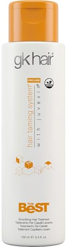 GK HAIR Global Keratin The Best (3.4 Fl Oz/100ml) Glättende Keratin-Haarbehandlung - Professionelle brasilianische Komplexe Blowout-Glättung für seidig glattes und kräuselfreies Haar