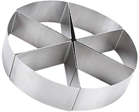 UPKOCH 6Pcs Cake Divider Round Cake Portion Marke Pie and Cake Mousse Biscuit DIY Baking Mold