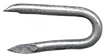 siwitec Stahlkrampen U-Nägel Netzklammer Spitzen verzinkt 3,1x31mm 1kg | zur Befestigung von Draht an Holz, ideal für Zaunkonstruktionen, ca. 241 Stück pro kg