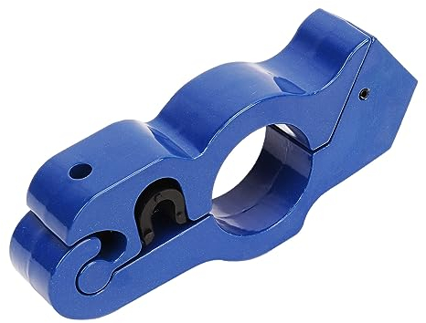 Gasgriff Schloss, Universal Motorrad Griff Griff Schloss Rostfrei Aluminiumlegierung Anti-Diebstahl für Fahrrad (Blau)