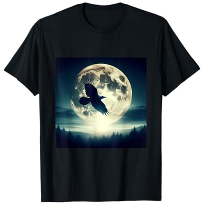 Ravon Mythical Crow T-Shirt: Blackbird-Inspired, Mythology T T-Shirt