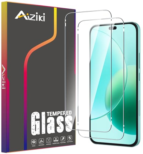 Aiziki [2 Pezzi Vetro Temperato per Honor 400 Lite 5G/200 Lite, HD Chiaro, Anti Graffio, Anti-Impronte, Durezza 9H Pellicola Protettiva a Copertura Totale con Honor 400 Lite/200 Lite