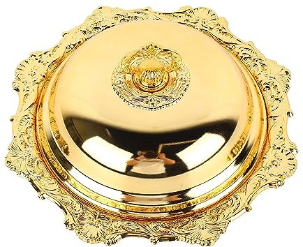 Mini Burriera, Rotonda Vintage Europea Burriera Decorativa Piatto da Portata di Burro Simpatica Ciotola da Dessert con Coperchio Per Frigorifero Controsoffitto Festa di Nozze