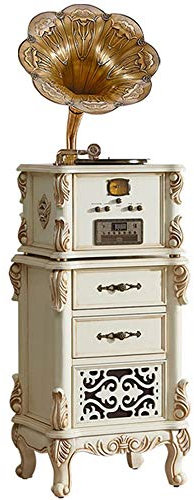 Record Players Vinyl Record Player Big Horn Vintage Classical Record Player Decoration Solid Wood Gramophone Antique