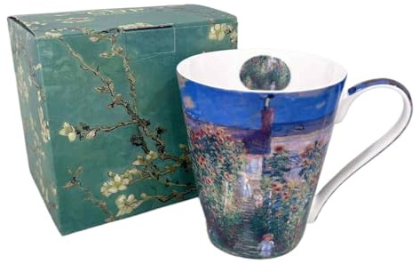 Tasse en porcelaine anglaise avec anémone et pissenlit pour la maison, le thé, le café (V Cup Monet Garden)