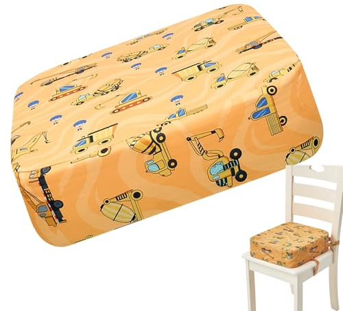Sitzerhöhung Stuhl Kind, Tragbare Stuhlerhöhung Sitzkissen Kinder, Rutschfeste Kindersitzerhöhung mit Sicherheitsgurten, Waschbares Kinder Booster Seat Sitzverkleinerer, für Reisen, Camping