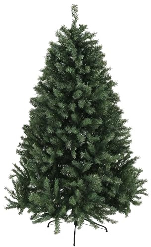 HOMCOM Albero di Natale 180 cm Artificiale con 1000 Rami Ø110 x180 cm Verde | Albero di Natale Artificiale, in Acciaio e Plastica