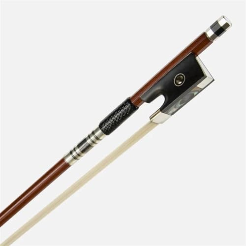 Geigenbogen-Instrumentenzubehör Professioneller Violinbogen Aus Rotem Sandelholz Runder Stab Pariser Auge Ebenholzfrosch 4/4-1/8 Größen Erhältlich(1-8 Size)