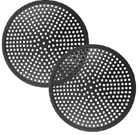 2 Pcs Filtro da Doccia per Capelli, Raccoglitore Capelli da Scarico Doccia 118mm (4.65 pollici) Per Copertura e Protettore di Scarico, Tappo Raccogli Capelli per Bagno, Vasca da Bagno e Cucina,Nero