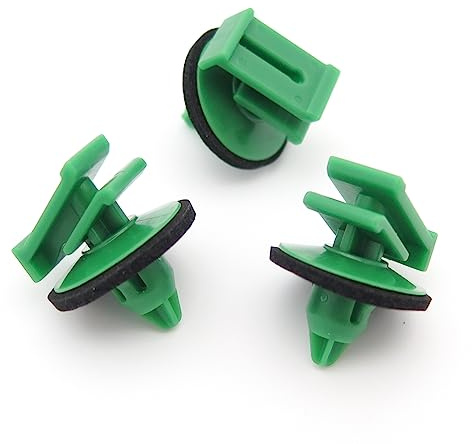 VVO Fasteners Plastic Side Skirt, Sill Moulding Cover Trim Clip, Green (Pack of 10)