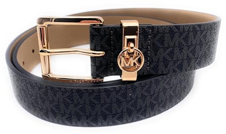 Michael Kors Gürtel I Damen I Leder I Größe M I 105cm lang mit Schnalle gemessen I 3,0 cm breit I Schwarz I Damengürtel I Women Belt8814