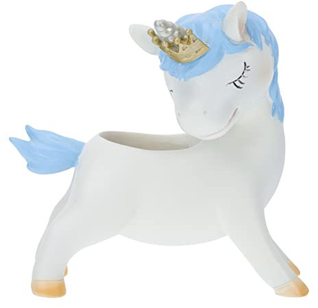 CIYODO 1 Stück Harz Blumentopf Cartoon Einhorn Design Pflanzentopf Sukkulenten Pflanzenhalter