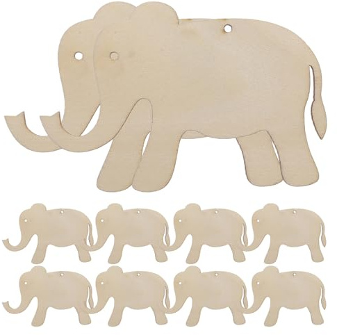 NUOBESTY 2 set di trucioli di legno vuoti, decorazione per etichette, antipolvere, tappi in legno, per artigianato, etichette in legno non finite, etichette in legno per calze, etichette in legno per