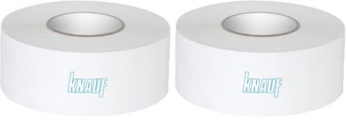 Knauf Reißfester Bewehrungs-Streifen Zur Verspachtelung Von Gipskarton-Platten, 75 meter (Packung mit 2)