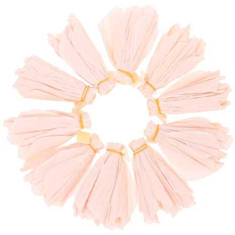 HOODANCOS 10pcs Fleurs en Papier Crépon Légères et Portables pour Décoration de Fête et DIY, Bouquet Romantique en Papier pour Ambiance Festive