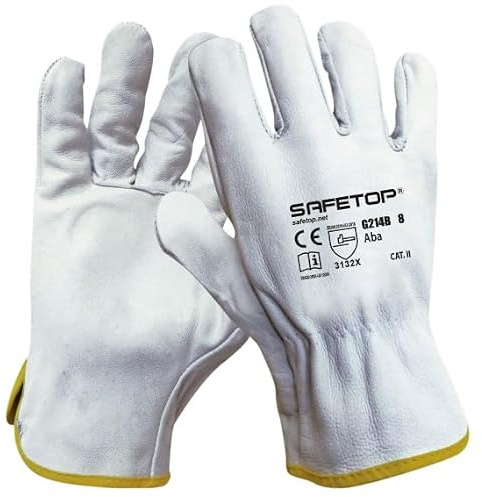 Safetop Guantes de piel tipo conductor Aba