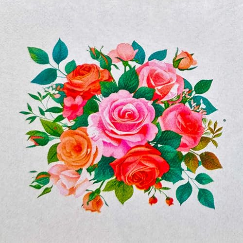 Wildflower Napkins, Soft & Absorbent 33cm Square Paper Napkins & Serviettes with Beautiful Floral Pattern for Parties, Weddings, Picnics & Everyday Use – 20 Pack