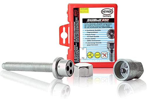 HEYNER Spare Wheel Locking Bolt For VW Transporter T4 Campervan Caravelle Security Lock Nuts 90.5mm thread BIA/AA