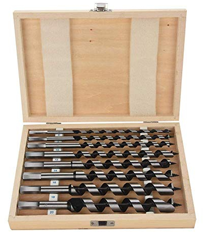 Holzbohrer Schlangenbohrer Spiralbohrer Balkenbohrer 6,8,10,12,14,16,18,20 x 230MM Holz Bohrsatz mit Sechskant für Bohrmaschine und Akkubohrer