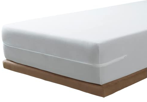 Savel - Matratzenbezug 70x140 cm | Saugfähig | Frottee aus 100% Baumwolle | Matratzenhülle mit Reißverschluss | Oeko-TEX Zertifiziert - Weiß