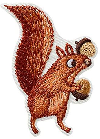 Mono Quick 08064 Eichhörnchen Applikation, Flicken, Bügelbild, Patch Wald Tier