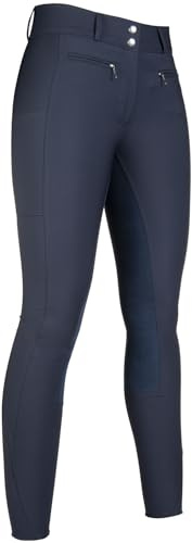HKM Liv High Waist Knäbyxor Mörkbrun 46