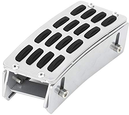 Yctze Auto Gaspedal Metall Silber Auto Erhöht Gaspedal Fußstütze Pad 2007-2017 Auto Fußstütze Auto Fußplatte Fußstütze Pad Erhöhen Pedal