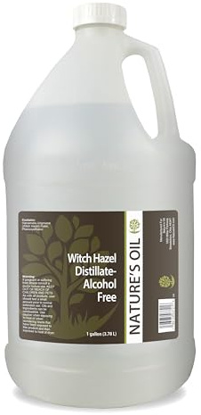 Nature's Oil Distillate-Alcohol Free Witch Hazel, Fragrance Free (1 Gallon)