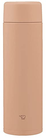 Zojirushi SM-GA60-TM Water Bottle, Seamless Water Bottle, Large Capacity, 20.3 fl oz (600 ml), Screw, Stainless Steel Mug, Pail Taupe, Integrated Washer, Easy to Clean, 2 Pieces Only