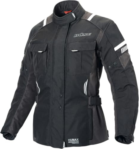 Büse Breno Pro Damen Motorrad Textiljacke, schwarz/anthrazit, 42