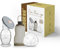 Haakaa - Sacaleches manual de 2 generaciones y copa de silicona para la leche materna, 75 ml, tapa y bolsa de silicona para el almacenamiento de leche materna, 260 ml