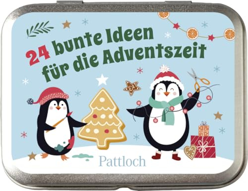 Pattloch Geschenkbuch 24 Bunte Ideen für die Adventszeit: Weihnachtliche Bastel-, Spiel- und Backideen für die Adventszeit. Kreative Beschäftigungen für Kinder ab 5 Jahren