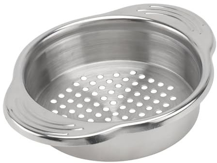 Ciieeo 304 Stainless Steel Tuna Can Strainer Fruit Colander Food Can Sieve for Draining Kitchen Tool Easy to Use