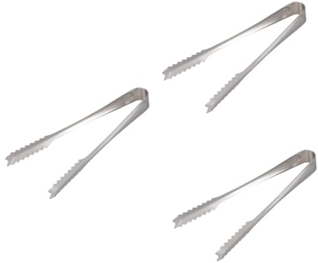 Garneck 12 Pièces pinces alimentaires en acier inoxydable clip de glaçon alimentaire Pince à pinces à buffet porte-clés pince à nourriture pince à glaçons miniature clip alimentaire