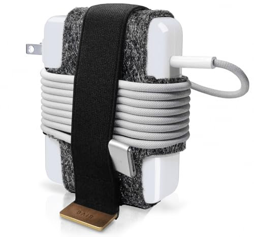 TAIM - Premium Charging Cable Organizer Case | Compact Travel Cord Management Accessories for Apple MacBook Pro, & MacBook Air | Works with Apple USB-C & MagSafe Power Adapters | Size: Large