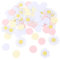 KALIONE Lot de 100 confettis de fleurs arc-en-ciel pour tables, décorations de fête d'anniversaire, confettis de fête en papier, résistants à la décoloration, petits