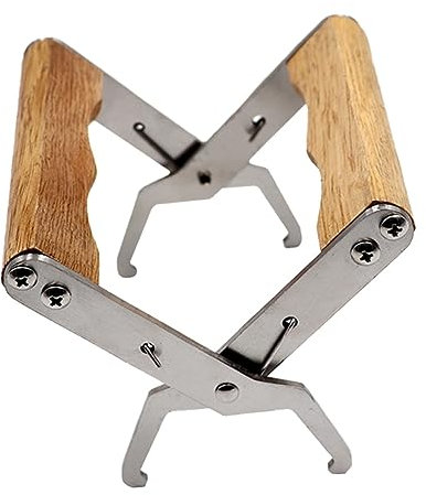 Sosoport 1stück Edelstahl Rahmenhalter Lifter Werkzeug Für Bienenzucht Leicht Tragbar Ergonomisches Design Für Einfaches Bewegen Von Bienenstöcken Und Anheben Schwerer Rahmen