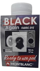 Anilinas Fabric Dye Renewal Black - Suitable for Washing Machine Use, All-in-One Fabric Dye for Easy Clothing Renewal - Use for 500g of Clothes