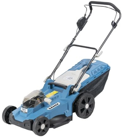 Dedra Akku-Rasenmäher 43cm Schnittbreite, Schnitthöhe 6 Positionen (25–75 mm), bürstenlos, geräuscharmer Betrieb, Effiziente Drehzahl: 2900 U/Min, 50l Fangkorb, ohne Akku und Ladegerät