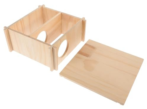 Gatuida Holz Hamster Hideout Für Kleine Tiere Resthaus Für Hamster Und Meerschweinchen Pet Nest Zum Spielen Und Schlafen Indoor Geeignet